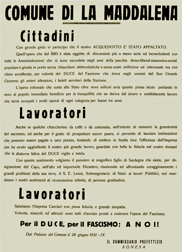 Manifesto La Maddalena